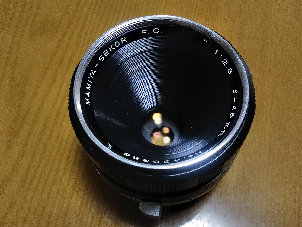 珍品。エキザクタマウントのMAMIYA-SEKOR F.C. 48mm/F2.8で 珍品。エキザクタマウントのMAMIYA-SEKOR F.C. 48mm/F2.8で