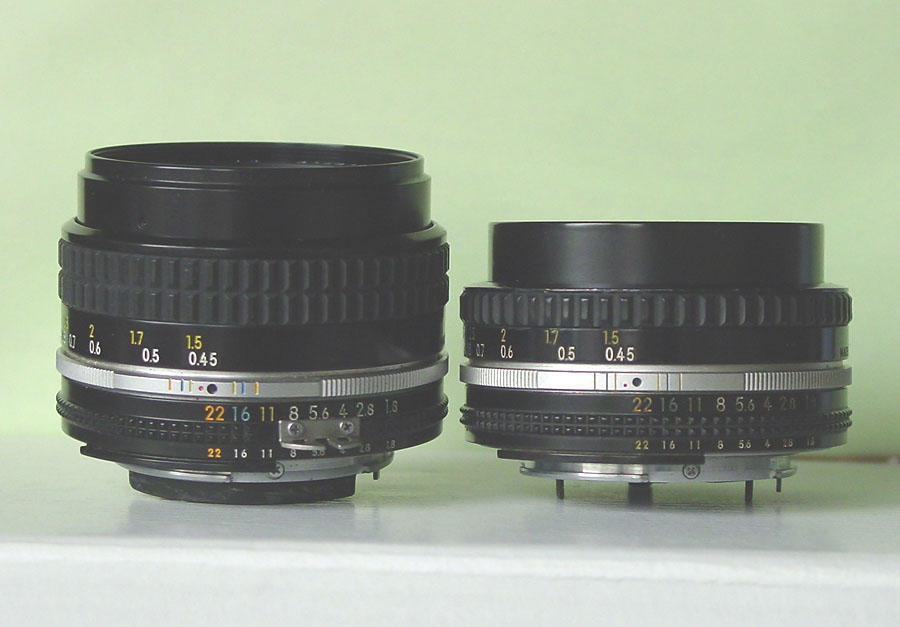 Ai Nikkor 50mm/F1.8 Sには全長が長いバージョンがある: カメラと写真 ...