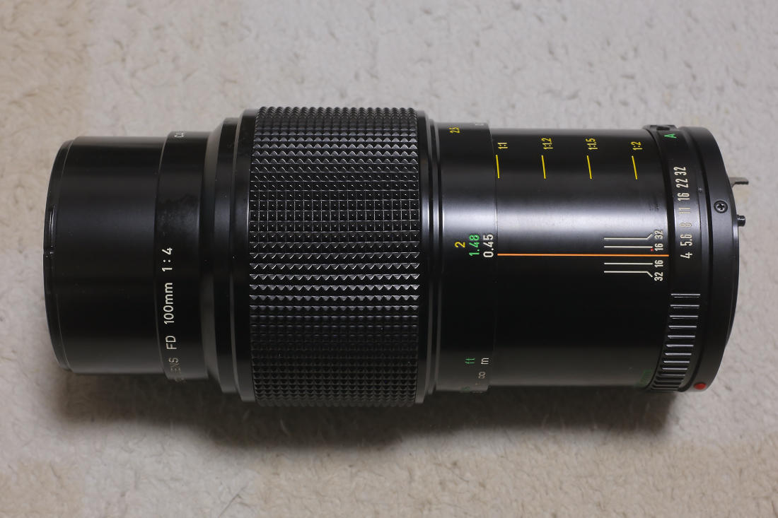 Canon New FD 100mm/F4 Macroを分解清掃し、フルサイズデジタル撮影 