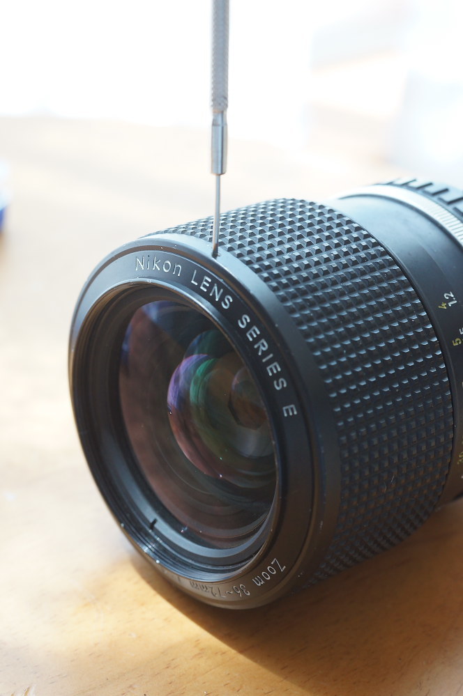 Nikon LENS SERIES E Zoom 36-72mm/F3.5のカビ取り清掃を行い