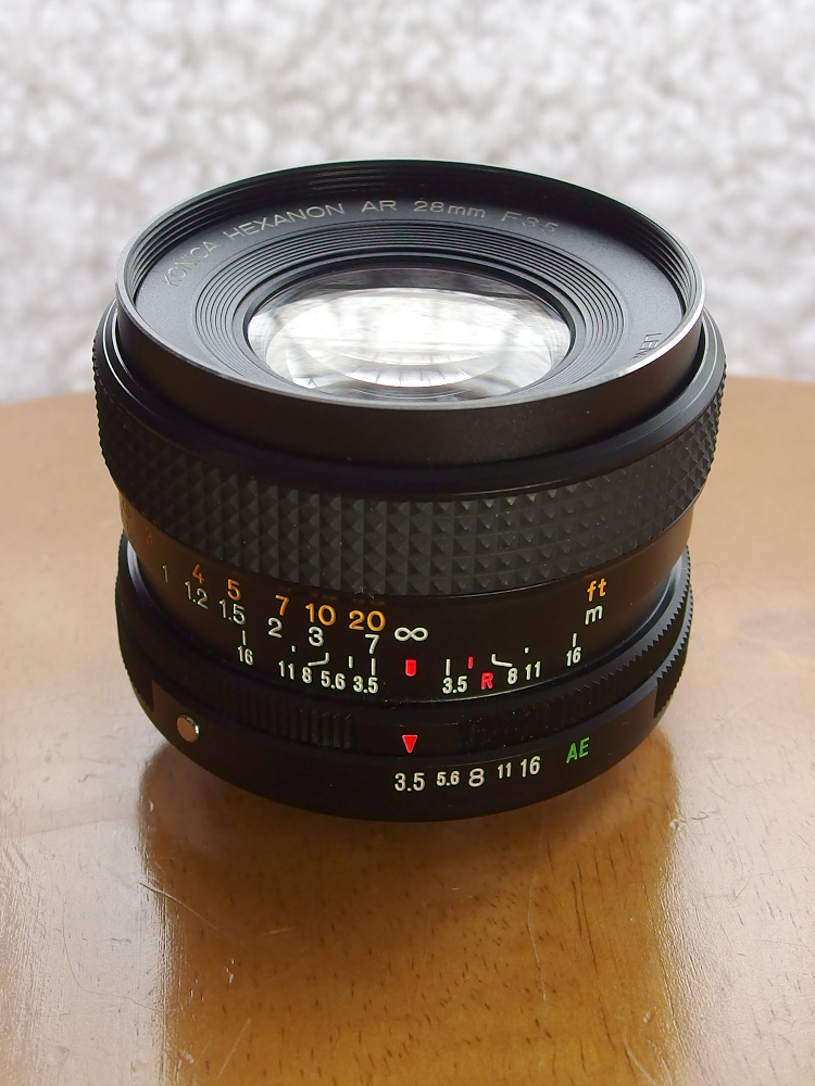 美品！KONICA HEXANON AR 28mm F3.5 オールドレンズ