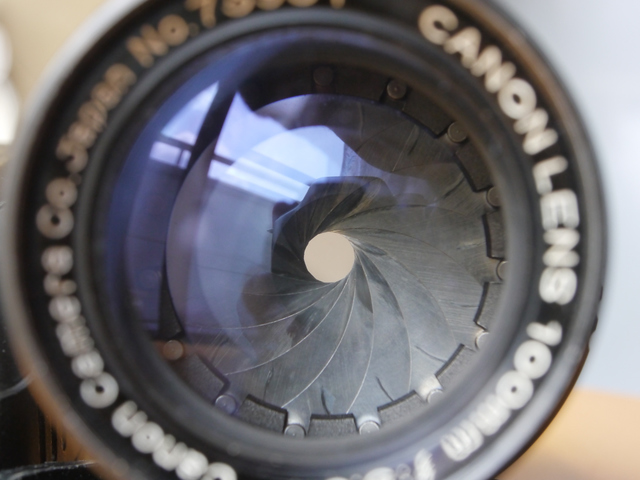 CANON 100mm/F3.5 II （ライカLマウント品）でデジタル撮影して